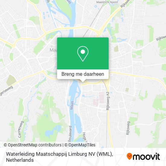 Waterleiding Maatschappij Limburg NV (WML) kaart