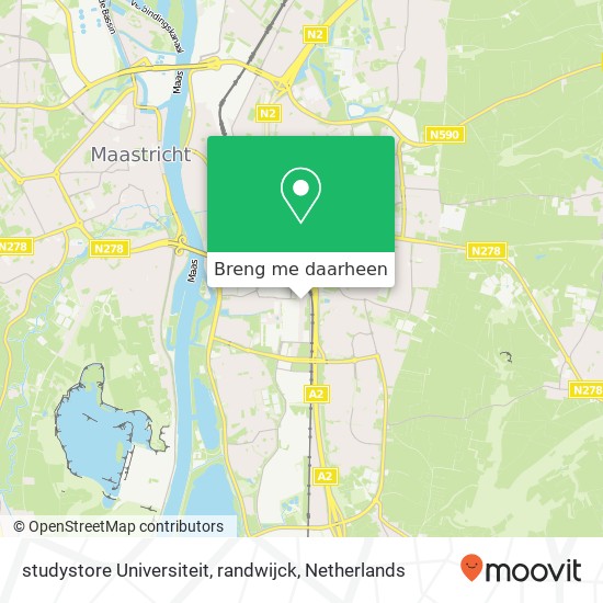 studystore Universiteit, randwijck kaart