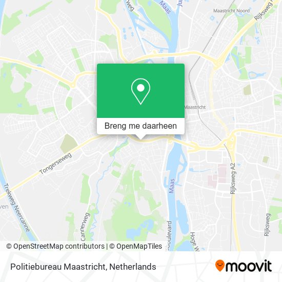 Politiebureau Maastricht kaart