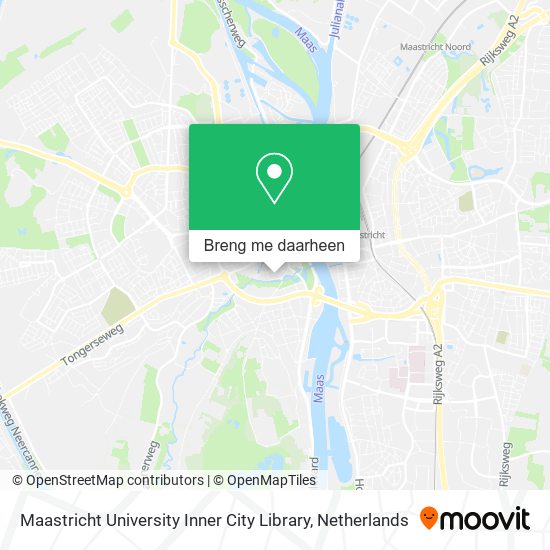 Maastricht University Inner City Library kaart