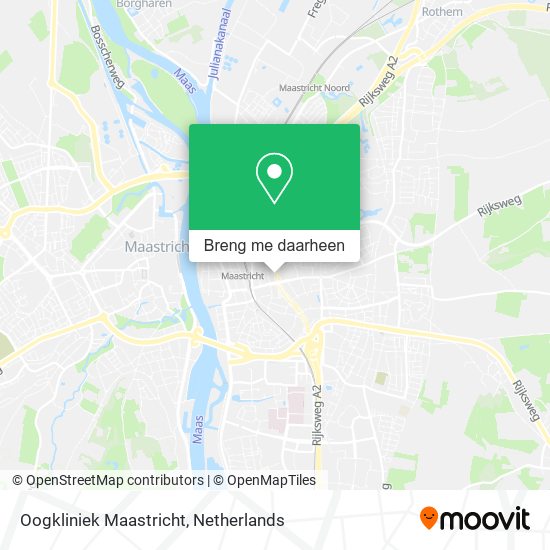 Oogkliniek Maastricht kaart