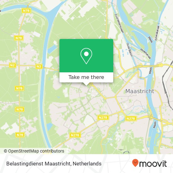 Belastingdienst Maastricht kaart