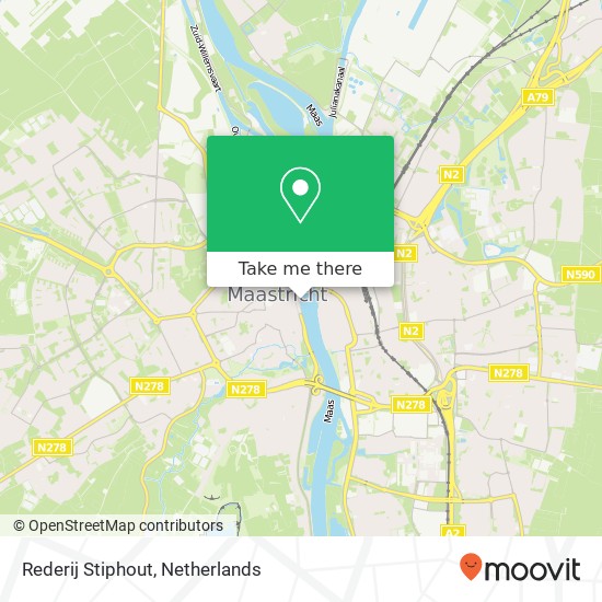 Rederij Stiphout kaart