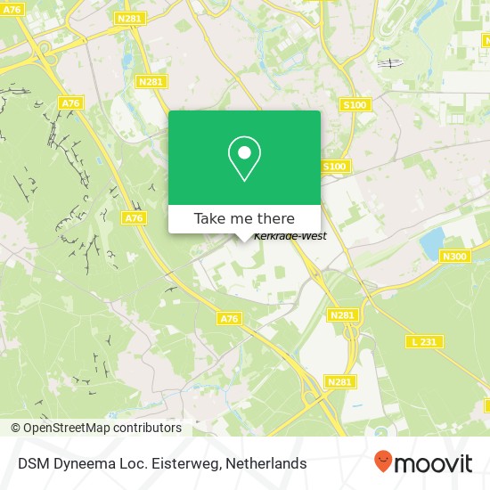 DSM Dyneema Loc. Eisterweg kaart