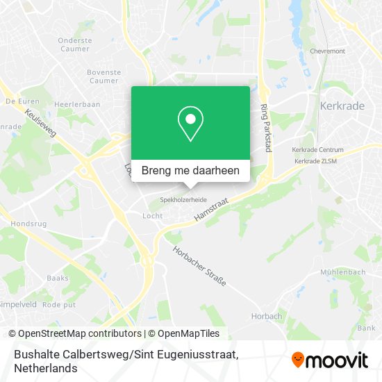 Bushalte Calbertsweg / Sint Eugeniusstraat kaart