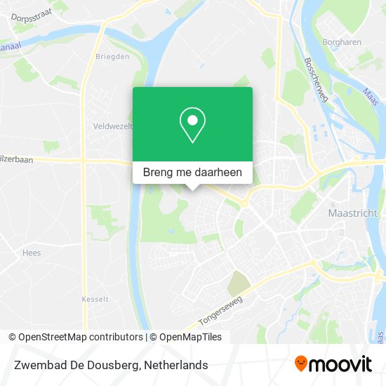 Zwembad De Dousberg kaart