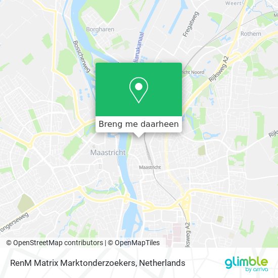 RenM Matrix Marktonderzoekers kaart