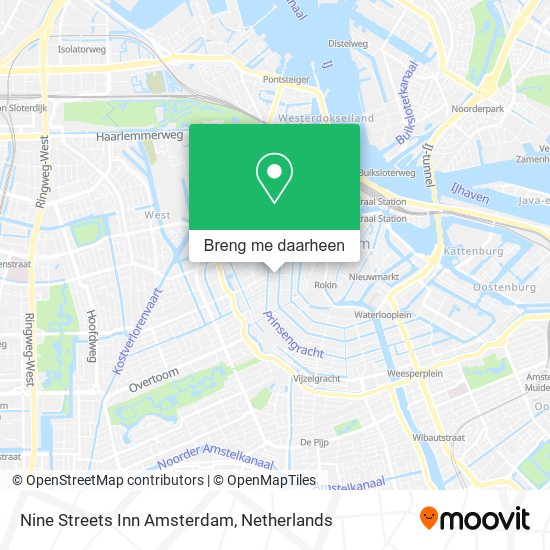 Nine Streets Inn Amsterdam kaart