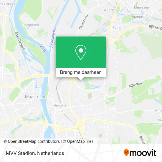 MVV Stadion kaart