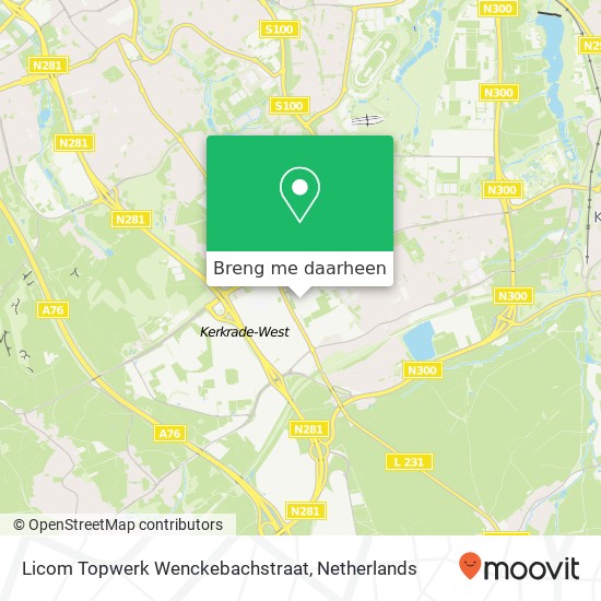 Licom Topwerk Wenckebachstraat kaart