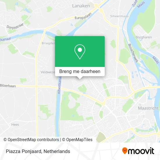 Piazza Ponjaard kaart