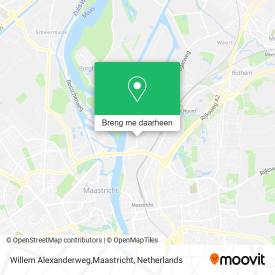 Willem Alexanderweg,Maastricht kaart