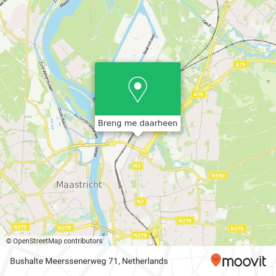 Bushalte Meerssenerweg 71 kaart