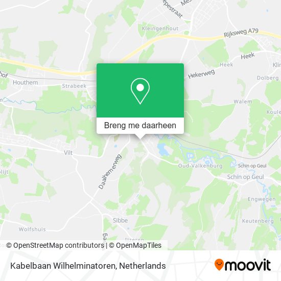 Kabelbaan Wilhelminatoren kaart