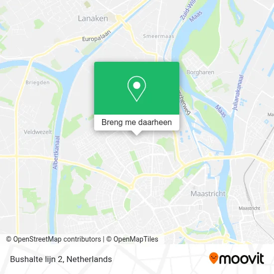 Bushalte lijn 2 kaart