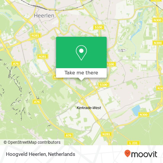 Hoogveld Heerlen kaart