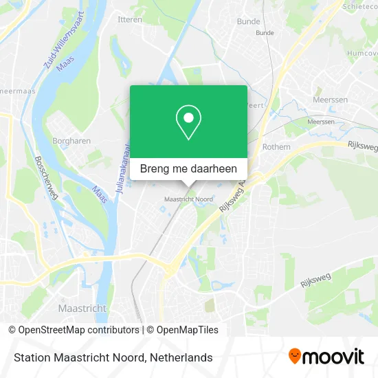 Station Maastricht Noord kaart