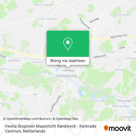 Veolia Stoptrein Maastricht Randwyck - Kerkrade Centrum kaart