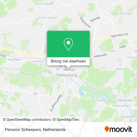 Pension Scheepers kaart