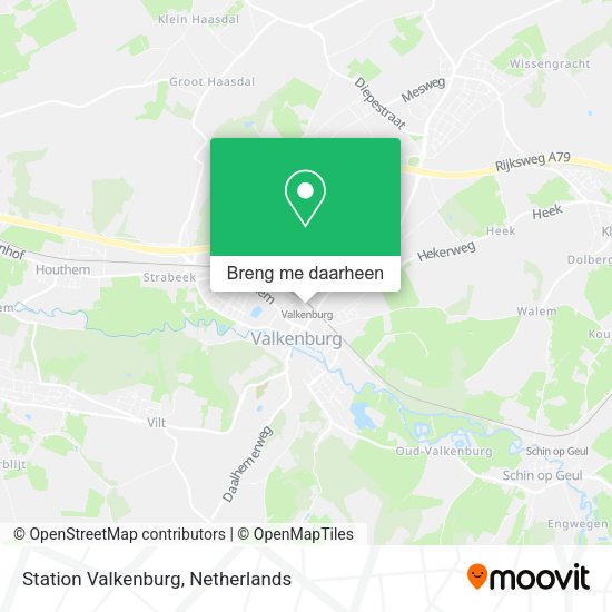 Station Valkenburg kaart