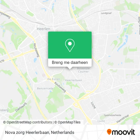 Nova zorg Heerlerbaan kaart