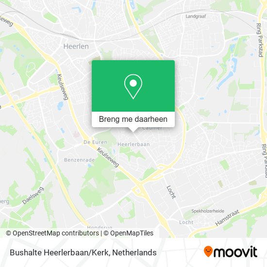 Bushalte Heerlerbaan/Kerk kaart