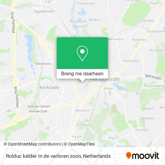 Rolduc kelder In de verloren zoon kaart