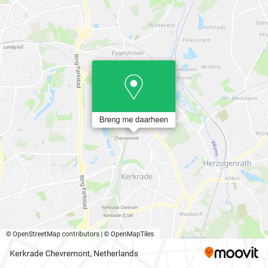 Kerkrade Chevremont kaart