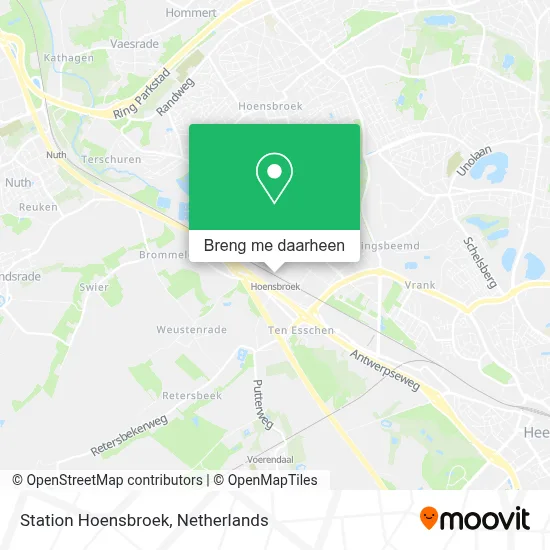 Station Hoensbroek kaart