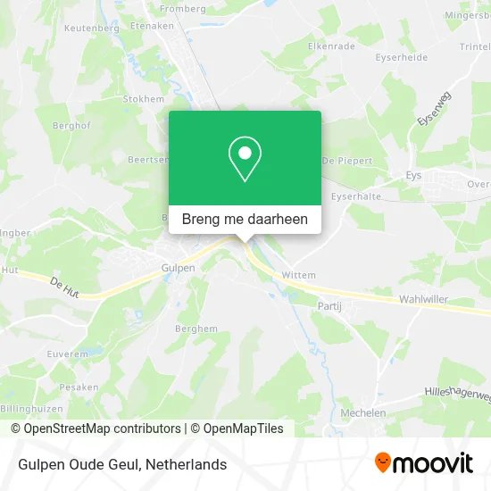 Gulpen Oude Geul kaart
