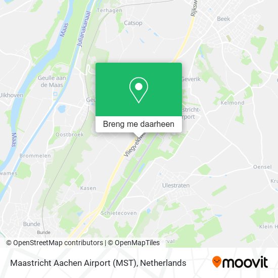 Maastricht Aachen Airport (MST) kaart