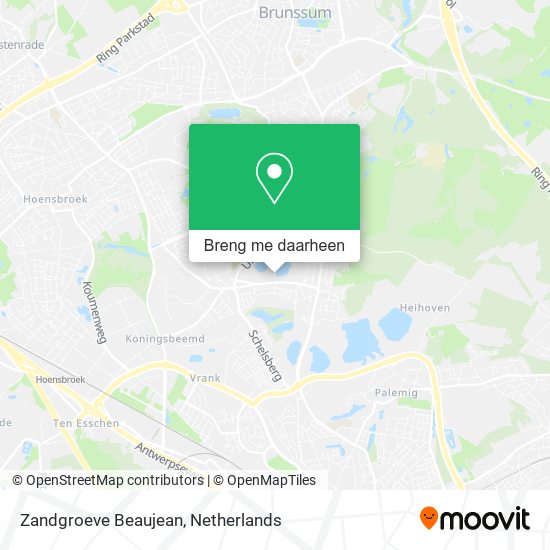 Zandgroeve Beaujean kaart