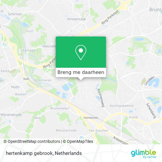 hertenkamp gebrook kaart