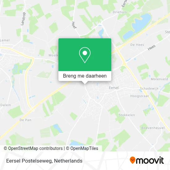 Eersel Postelseweg kaart