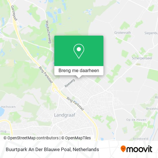 Buurtpark An Der Blauwe Poal kaart