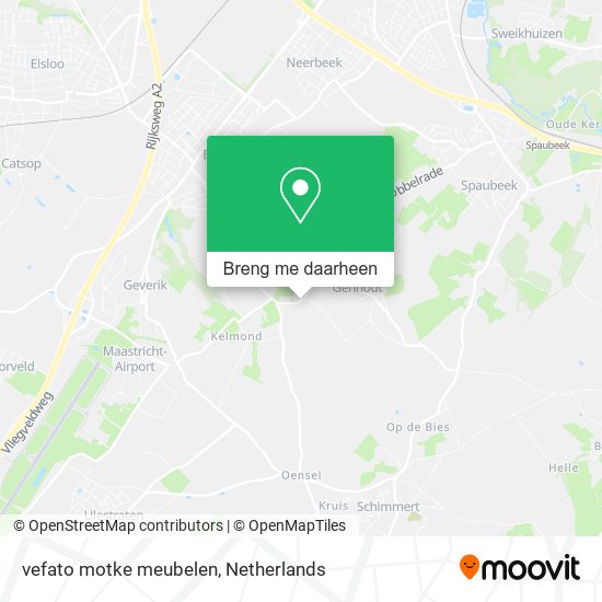 vefato motke meubelen kaart