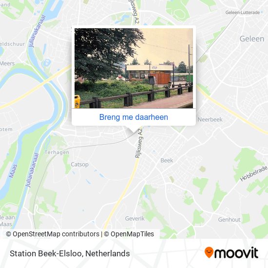 Station Beek-Elsloo kaart