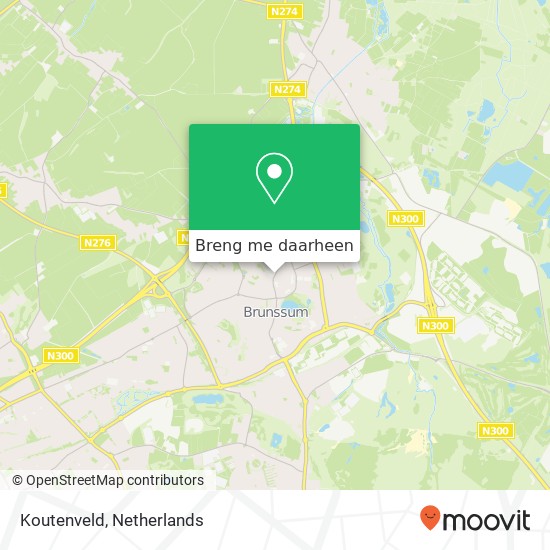 Koutenveld kaart