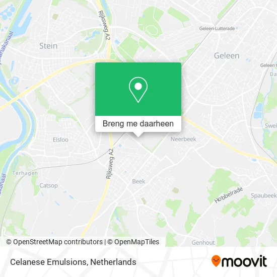 Celanese Emulsions kaart