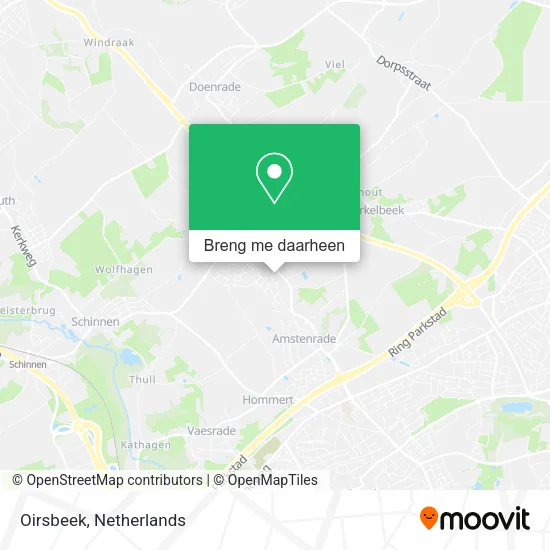 Oirsbeek kaart
