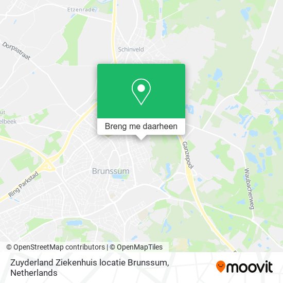 Zuyderland Ziekenhuis locatie Brunssum kaart