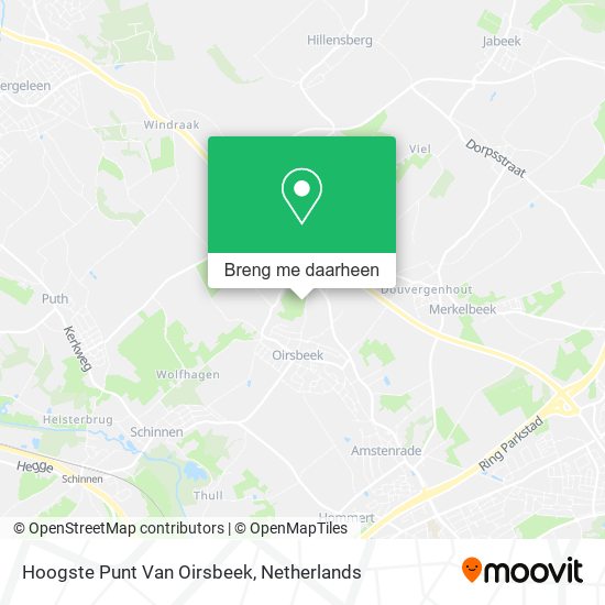 Hoogste Punt Van Oirsbeek kaart