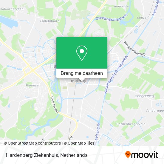 Hardenberg Ziekenhuis kaart
