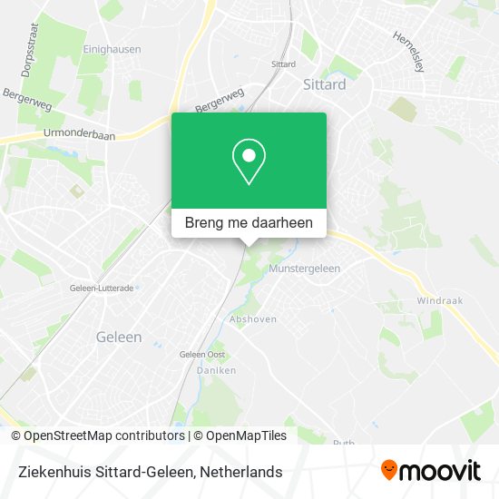 Ziekenhuis Sittard-Geleen kaart