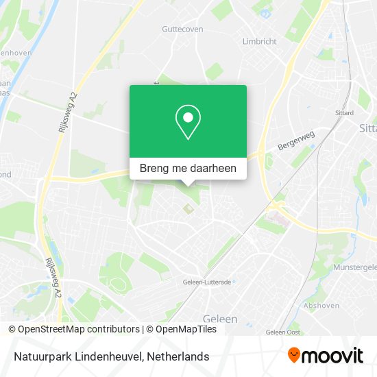 Natuurpark Lindenheuvel kaart