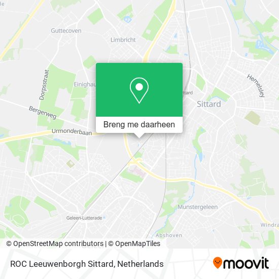 ROC Leeuwenborgh Sittard kaart