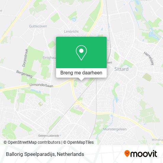 Ballorig Speelparadijs kaart