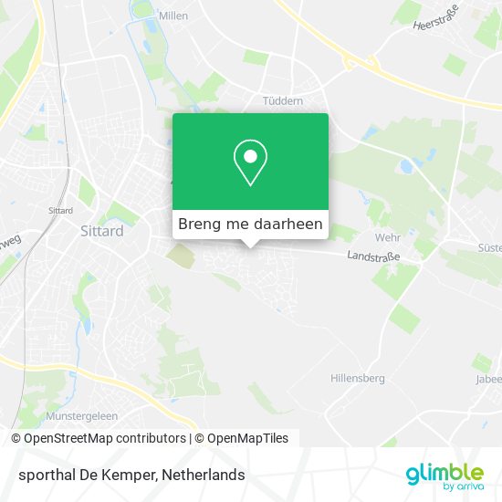 sporthal De Kemper kaart