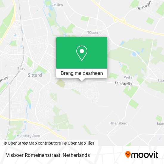 Visboer Romeinenstraat kaart