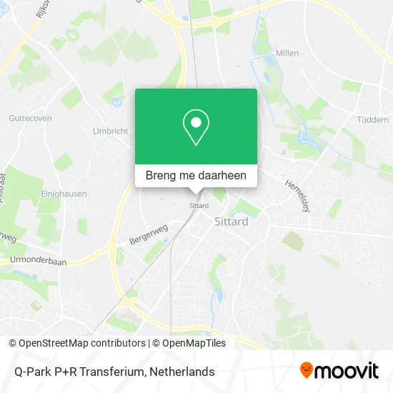 Q-Park P+R Transferium kaart